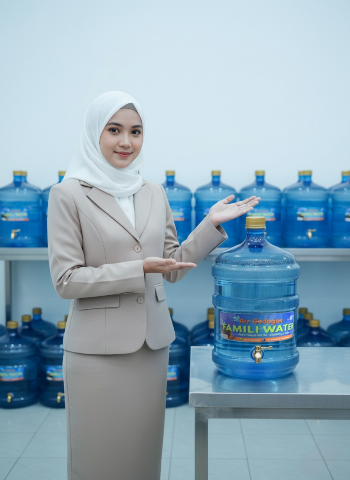 Air godogan FAMILI WATER, air matang isi ulang